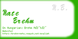 mate brehm business card